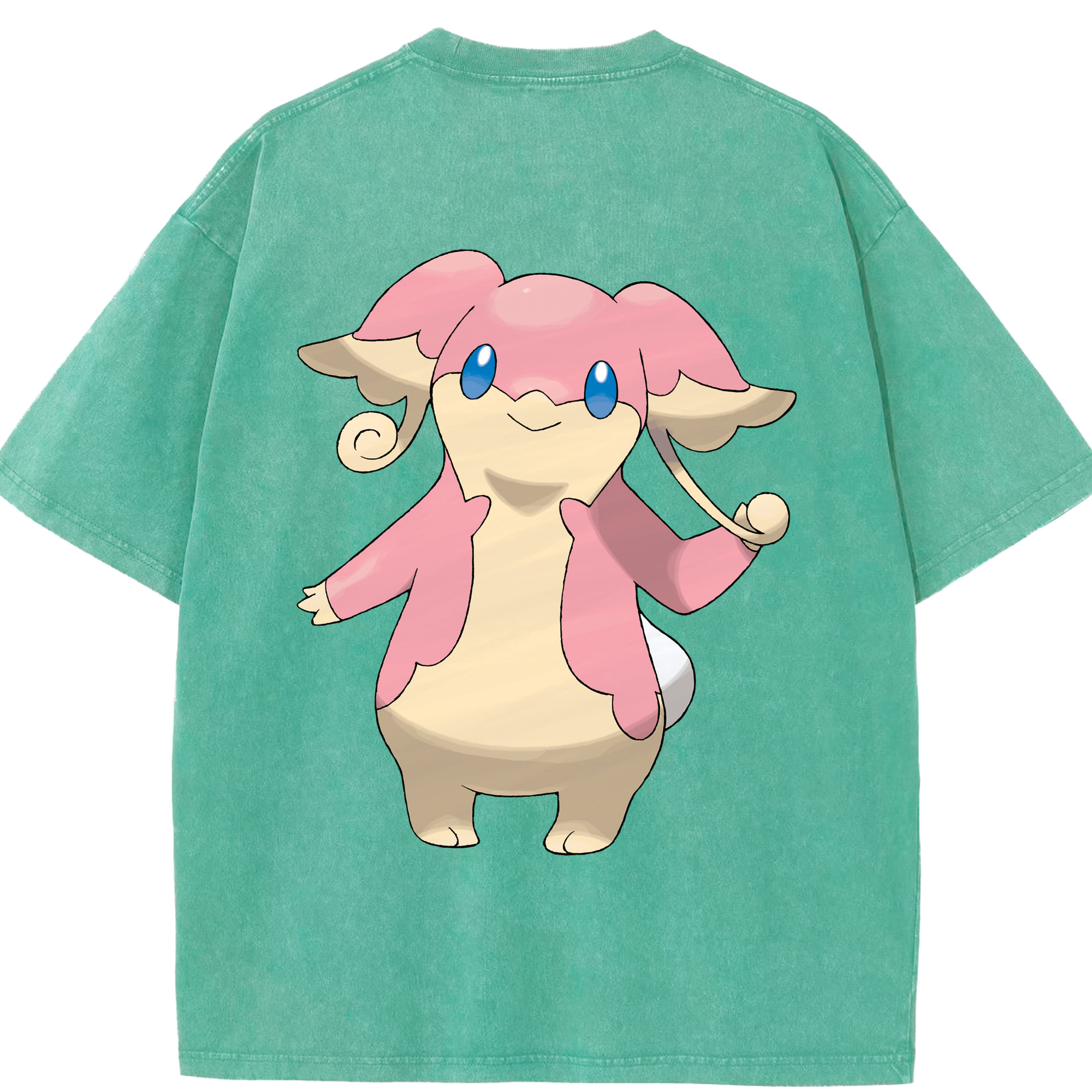 （画像用） ポケットモンスター Pokémon 綿100% ヴィンテージ風 半袖Tシャツ（背面プリント）